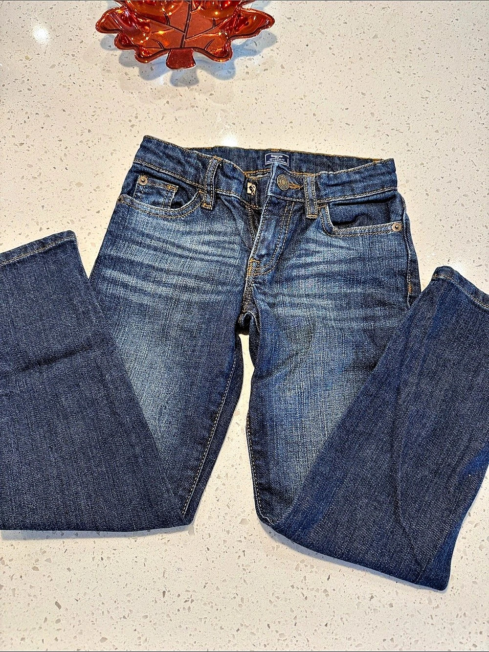 GapKids Boyfriend Fit Slim Jeans Boot Cut Blue Girls Size 7